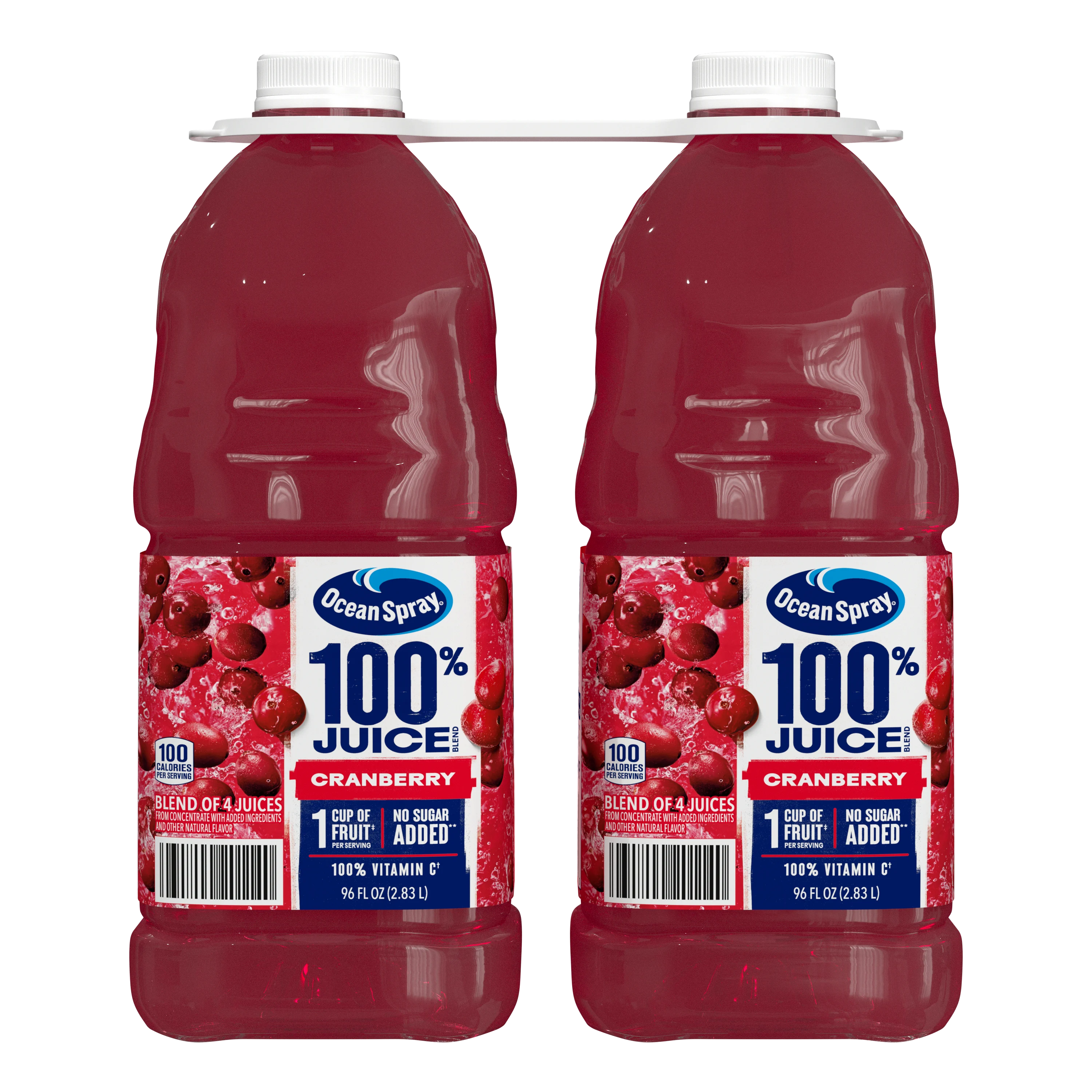 Image of 2/96 oz OS 100% Juice Cranberry