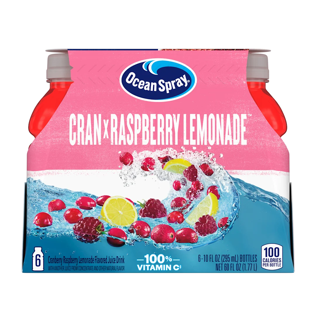 Cranberry Raspberry Lemonade Flavored Juice Drink with another Juice ...
