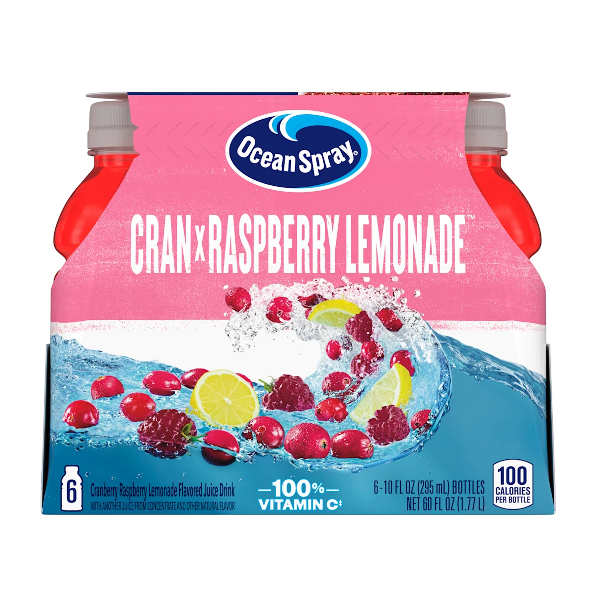 Cranberry Raspberry Lemonade Flavored Juice Drink with another Juice ...
