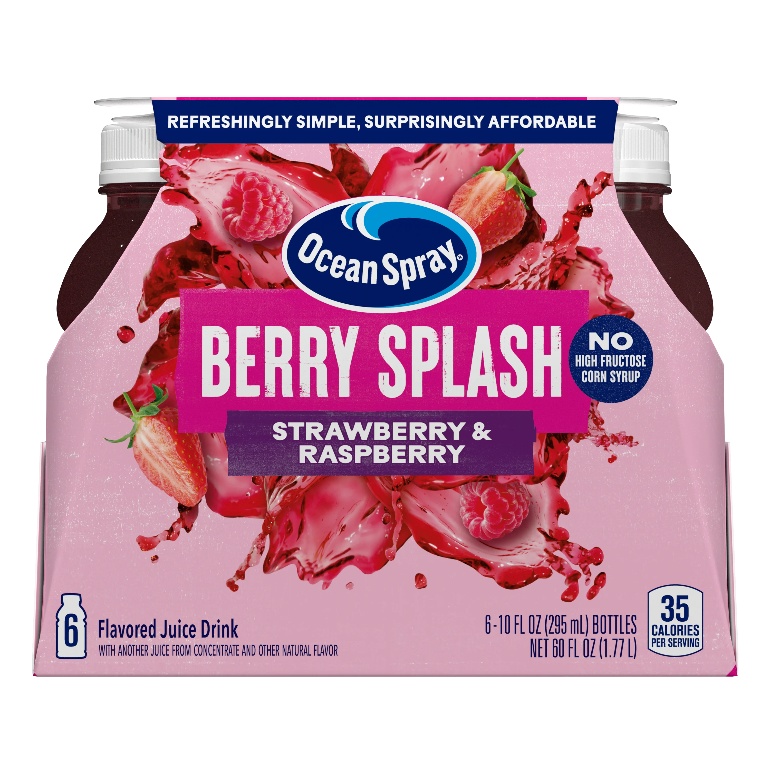 Berry Splash 6pack 10oz front view