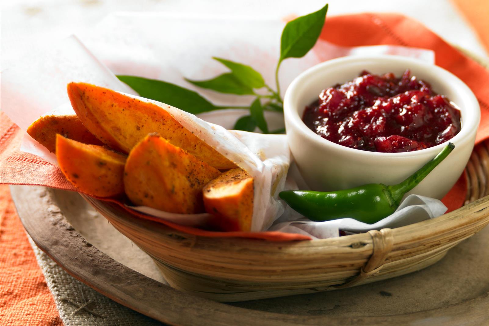 Wild West Wedges with Cranberry Catsup
