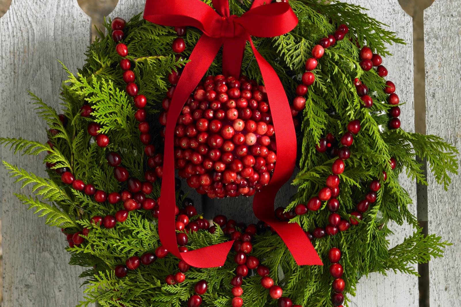 Cranberry Holiday Wreath