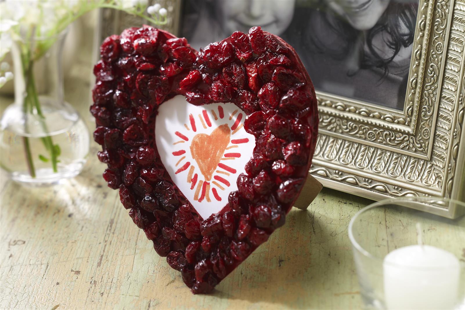Heart-Shaped Craisins® Dried Cranberries Frame