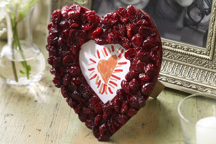 Heart-Shaped Craisins® Dried Cranberries Frame