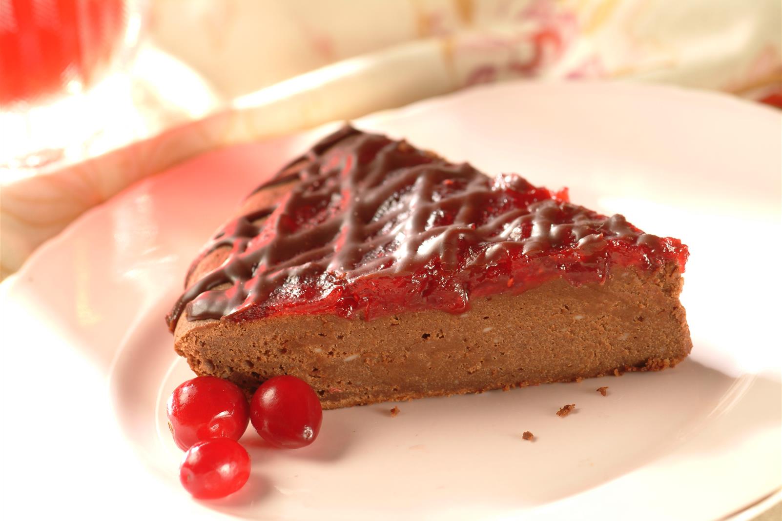 Cranberry Chocolate Brownie Cheesecake