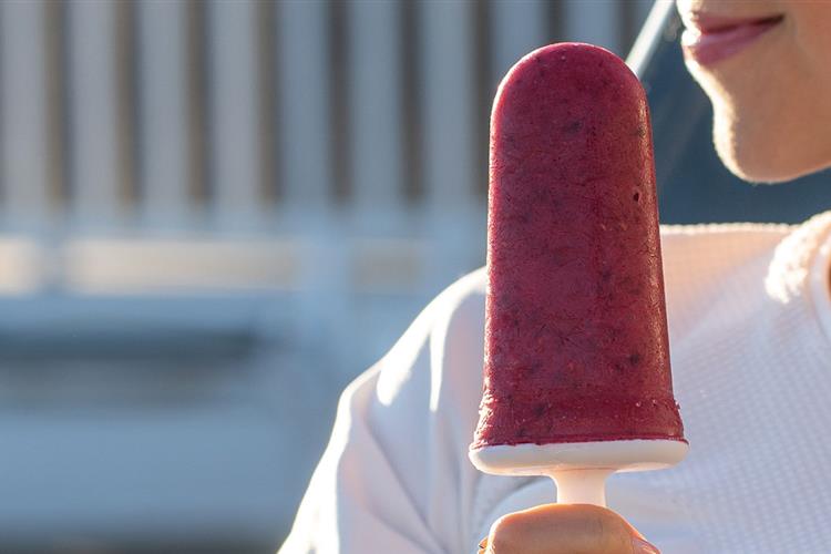 Pure Cranberry Smoothie Popsicles