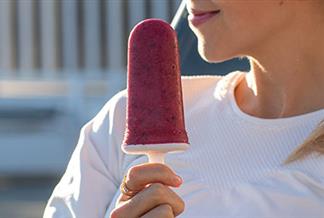 Pure Cranberry Smoothie Popsicles
