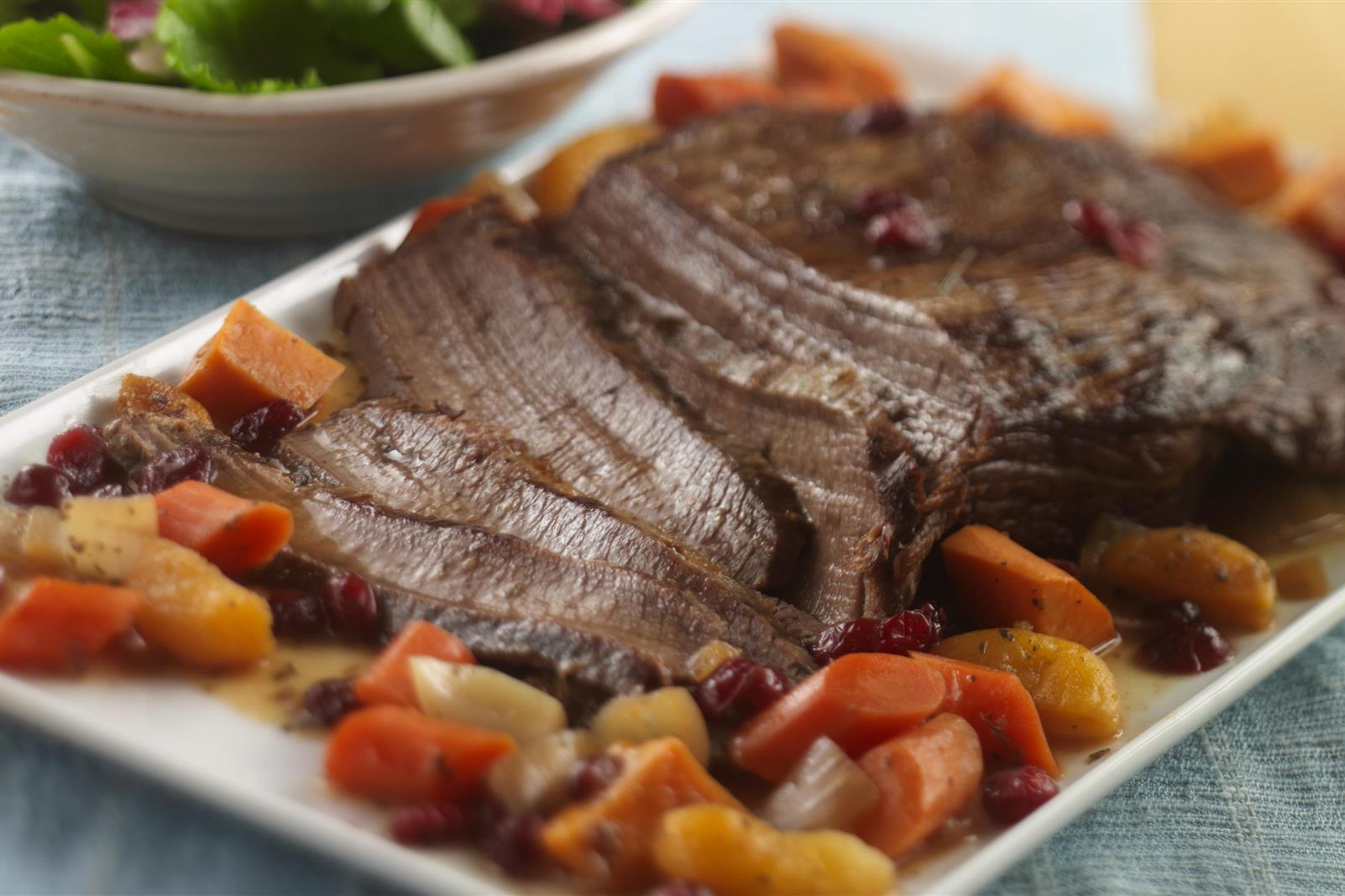 Beef Brisket with Craisins® Dried Cranberries and Sweet Potatoes