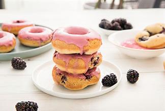 Blackberry Vanilla Bean Doughnuts