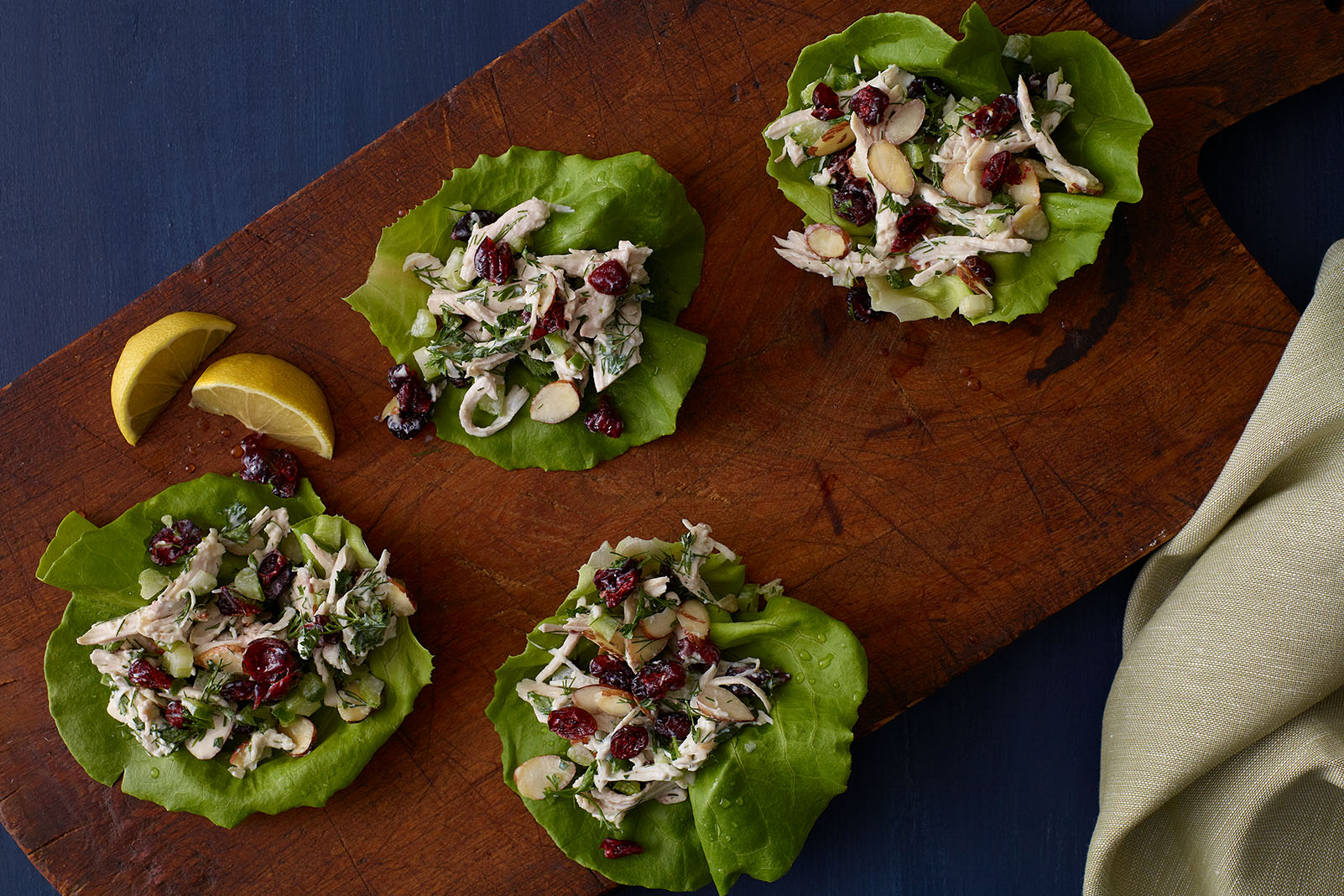 Healthy Greek Chicken Salad Lettuce Wraps