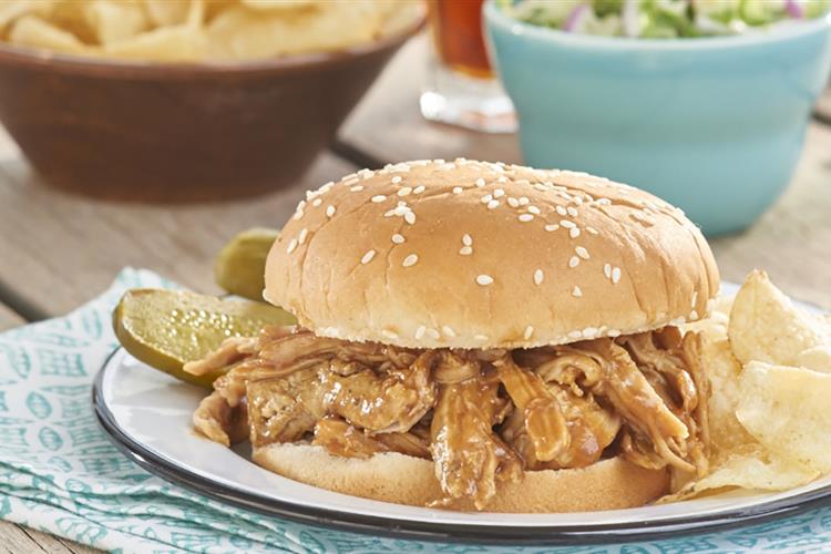 Slow Cooker Sweet and Smokey Barbecue Pulled Pork Sandwiches