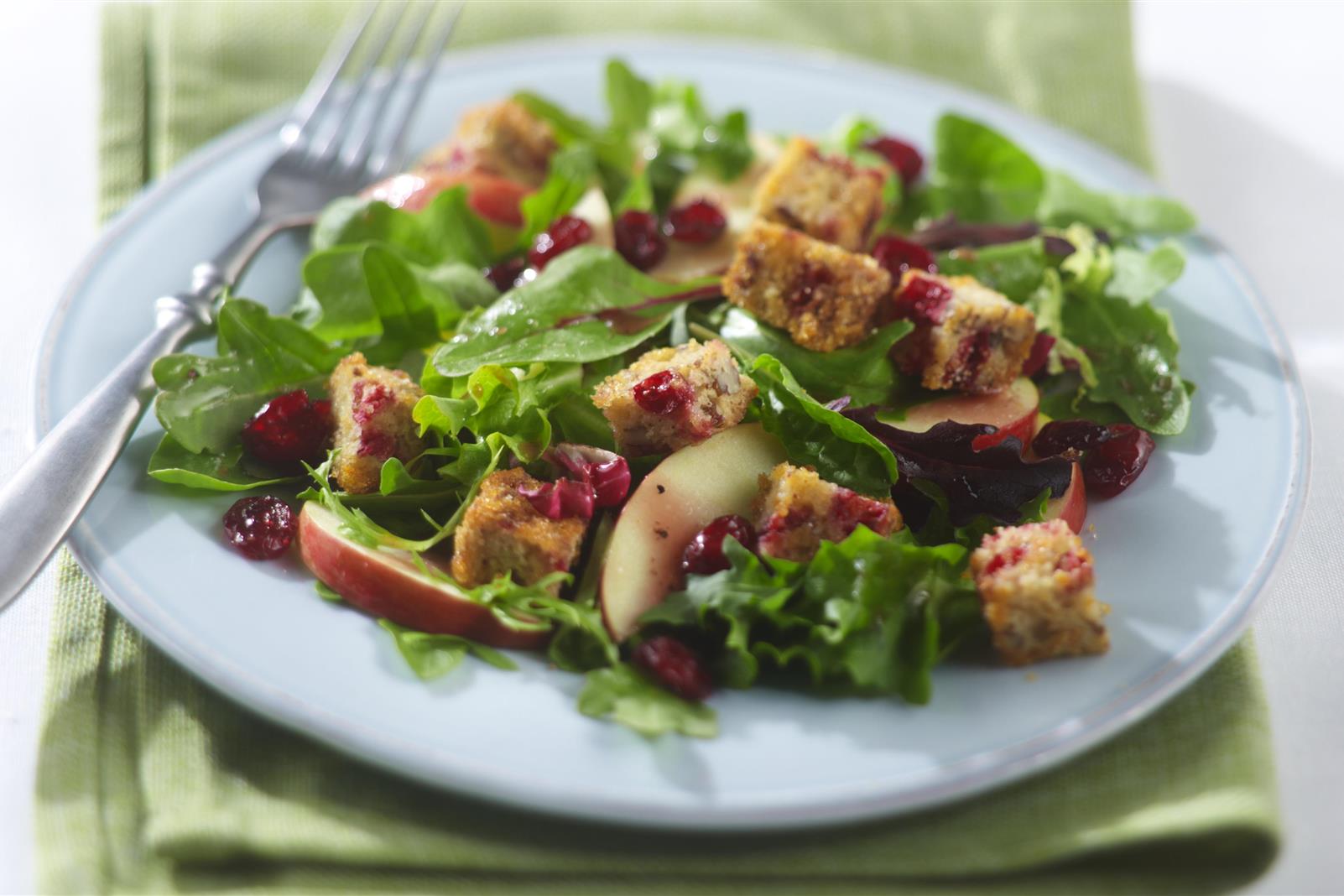 Cranberry Bread Croutons