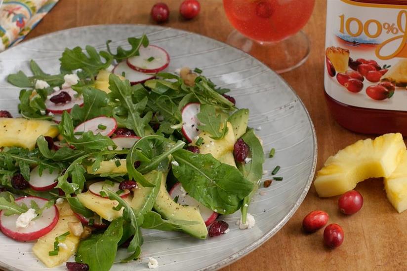Cranberry Pineapple & Radish Salad