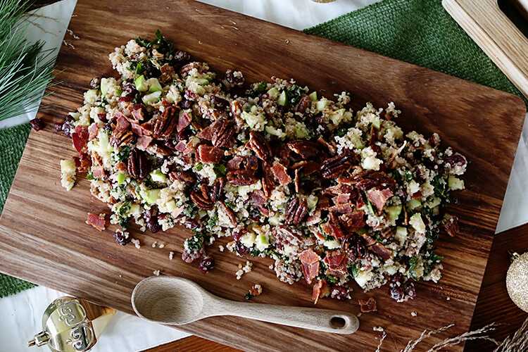 Quinoa Cranberry Salad with Apple Dressing