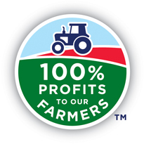 100% profits to our farmers logo