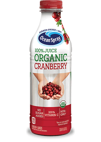 100% Juice Organic Cranberry